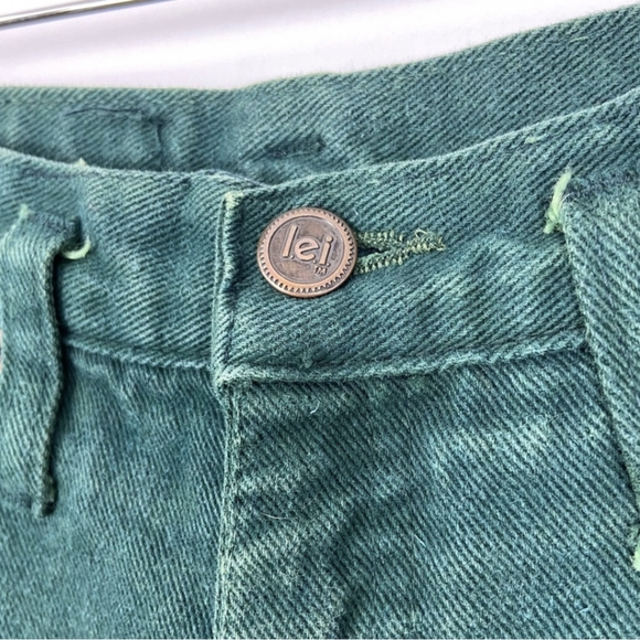 Rare 90s Vintage Lei Forest Green high waisted Jeans - Picture 4 of 9